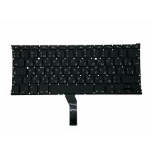 Клавиатура для ноутбука Apple MacBook Air 2011+ (A1369) с подсветкой (Light), Black, (No Frame), RU (вертикальный энтер)