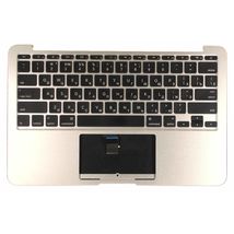 Клавиатура для ноутбука Apple MacBook Air (A1370) 2011+ Black, (Silver TopCase), RU (горизонтальный энтер)