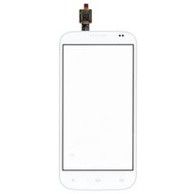 Тачскрін (Сенсорне скло) для смартфона Fly IQ4404 Spark білий