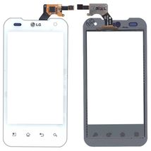 Тачскрін (Сенсорне скло) для смартфона LG P990 Optimus 2X білий