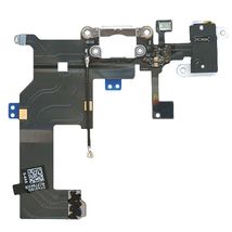 Шлейф с разъемом питания (Dock Connector) для Apple iPhone 5 белый, Шлейф питания iPhone 5 WH