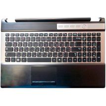 Клавіатура для ноутбука Samsung (RF510) Black, (Silver Frame), (Black TopCase), RU
