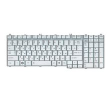 Клавіатура до ноутбука Toshiba 9J.N9282.P01 / сріблястий - (009569)