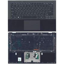 Клавіатура для ноутбука Sony (SVP13) з підсвічуванням (Light), Black, (Black TopCase), RU