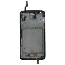 Матрица с тачскрином (модуль) для LG G2 D802 черный с рамкой