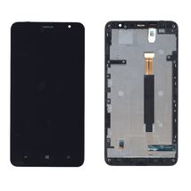 Матрица с тачскрином (модуль) для Nokia Lumia 1320 (с рамкой) черный