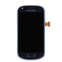 Матриця з тачскріном (модуль) Samsung Galaxy S3 mini GT-I8190 синій з рамкою