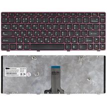 Клавіатура для ноутбука Lenovo IdeaPad (V370) Black, (Red Frame), RU