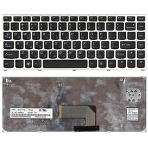 Клавіатура для ноутбука Lenovo IdeaPad (U460) Black, (Silver Frame), RU