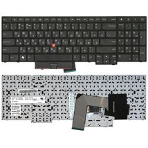 Клавіатура для ноутбука Lenovo ThinkPad Edge (E530, E535, E530C), з вказівником (Point Stick) Black, Black Frame, RU