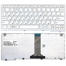 Клавіатура для ноутбука Lenovo IdeaPad S110, S206 White, (White Frame), RU