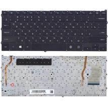 Клавиатура для ноутбука Samsung (NP940X3G) с подсветкой (Light), Black, (No Frame), RU