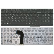 Клавиатура для ноутбука Sony Vaio (SVS15) с подсветкой (Light), Black, (No Frame) RU (горизонтальный энтер)