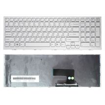 Клавиатура для ноутбука Sony Vaio (VPC-EE, VPCEE) White, (White Frame) RU