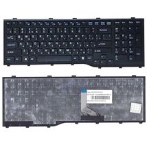 Клавиатура для ноутбука Fujitsu LifeBook (AH532, NH532) Black, (Black Frame), RU (горизонтальный энтер)