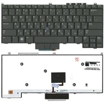 Клавиатура для ноутбука Dell Latitude (E4300) с указателем (Point Stick), с подсветкой (Light), Black, RU