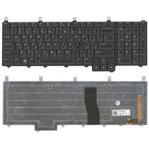 Клавіатура для ноутбука Dell Alienware (M17X) з підсвічуванням (Light), Black, RU/EN