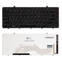 Клавіатура для ноутбука Dell Alienware (M11X-R2, M11X-R3) з підсвічуванням (Light), Black, RU