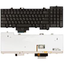 Клавіатура для ноутбука Dell Precision (M6400, M6500) із вказівником (Point Stick) з підсвічуванням (Light), Black, RU/EN