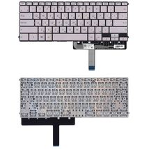 Клавиатура для ноутбука Asus ZenBook 3 Deluxe (UX490UA) Silver с подсветкой (Light), (No Frame) RU