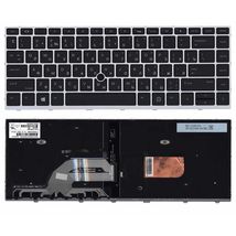 Клавиатура для ноутбука HP Probook (430 G5, 440 G5, 445 G5) Silver с трекпоинтом (No Frame) RU