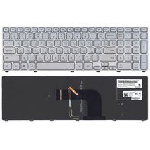 Клавиатура для ноутбука Dell 0P4G0N / серебристый - (009215)