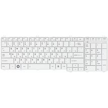 Клавіатура до ноутбука Toshiba 6037B0049108 / білий - (002825)