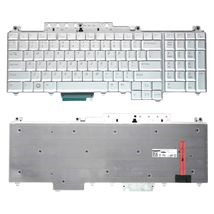 Клавиатура для ноутбука для Dell Inspiron (1700, 1721, Vostro 1700, XPS M1720 M1721 M1730) с подсветкой (Light) Silver, RU/EN