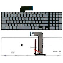 Клавиатура для ноутбука Dell NSK-DZ0BQ 0R / серый - (004148)