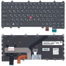 Клавіатура для ноутбука Lenovo ThinkPad (Yoga 260, 460) із вказівником (Point Stick), з підсвічуванням (Light) Black RU